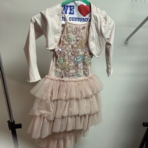 Ooh! La, La! Couture Blush Embellished Kids Costume Dress